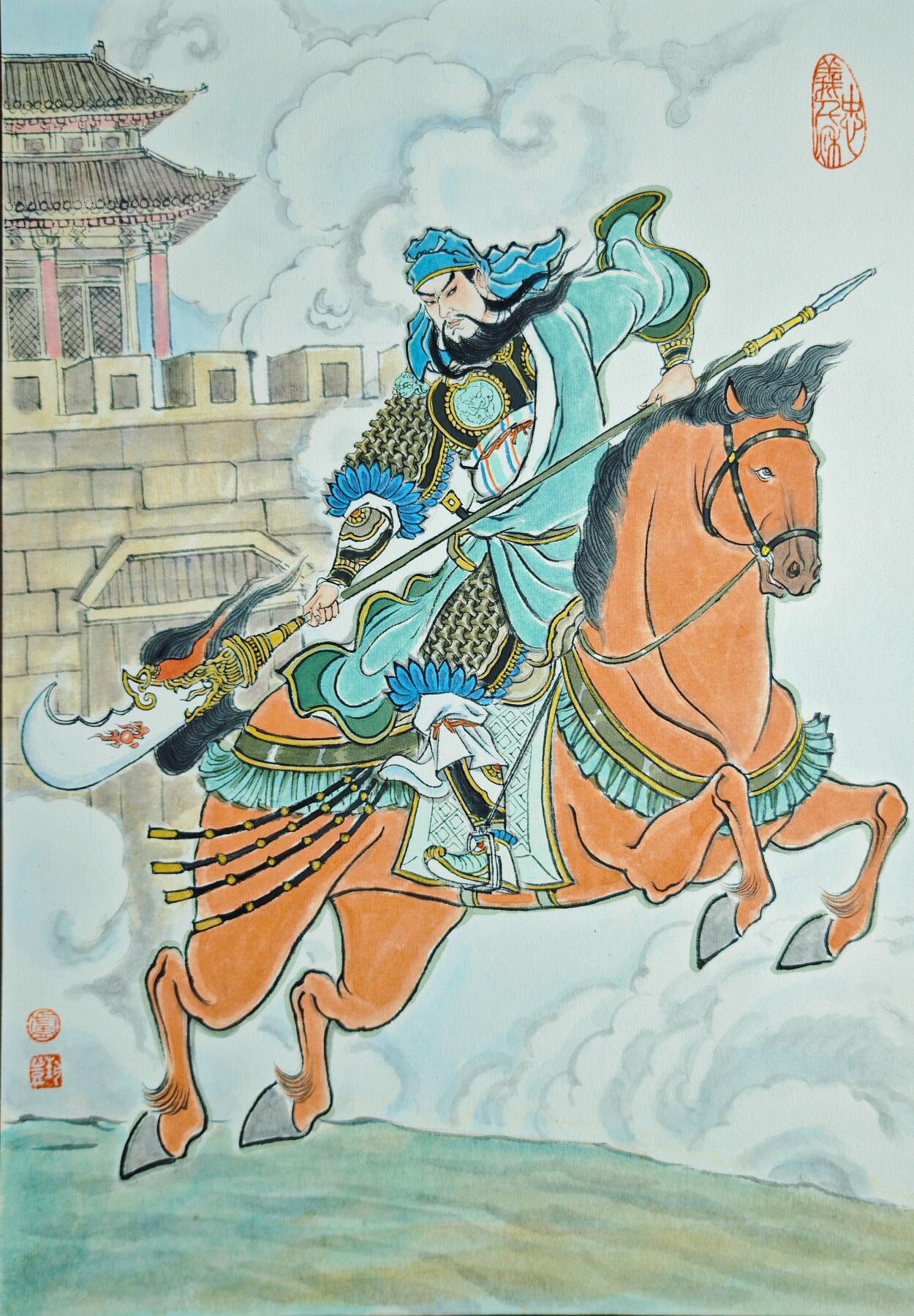 白泽拍卖卡牌手绘专场第22期中福卡展专场(离离暑云散，袅袅凉风起)