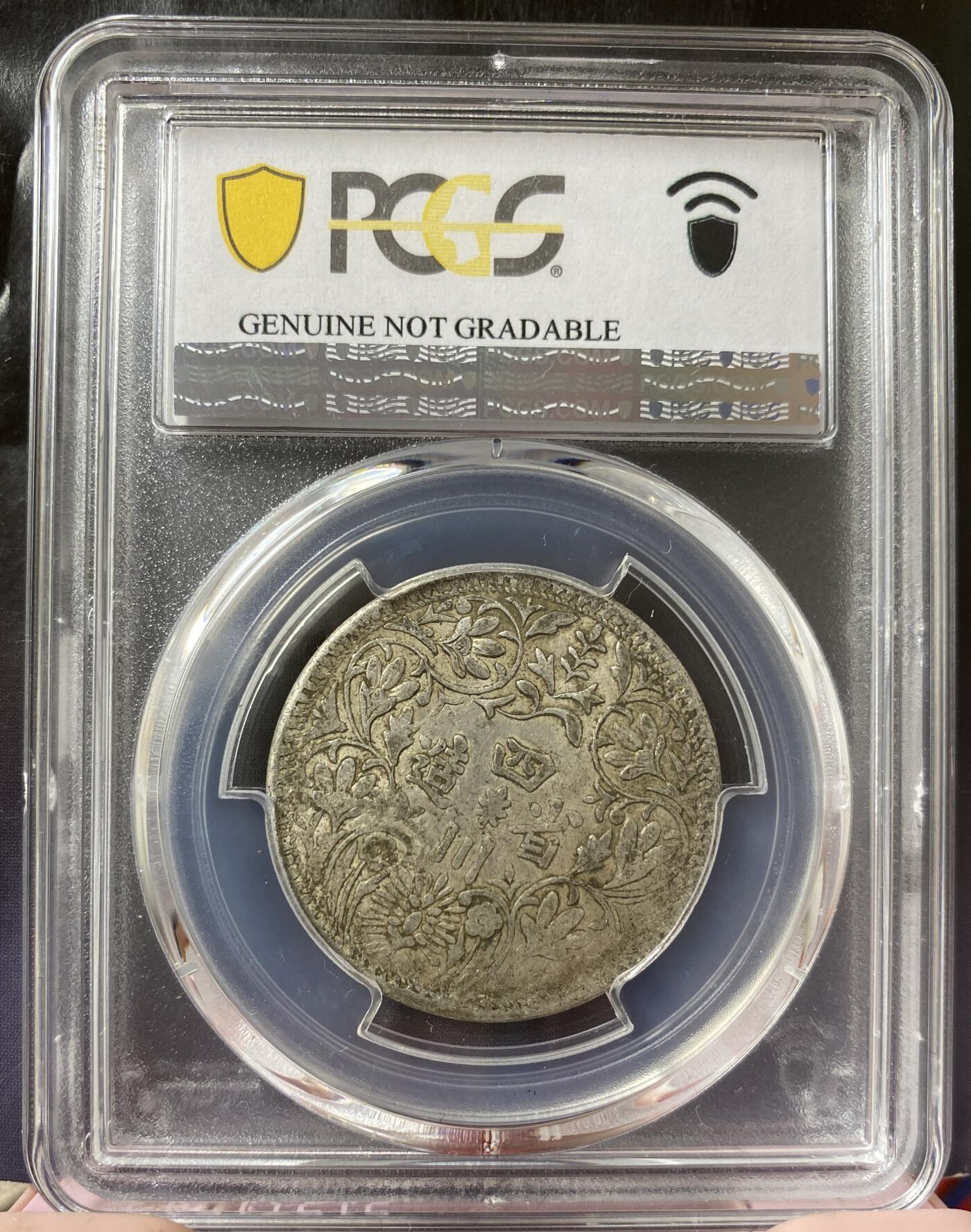 梧彩钱庄捡漏拍8月 (1919) Rupee 中国西藏卢比银币 S用里戳