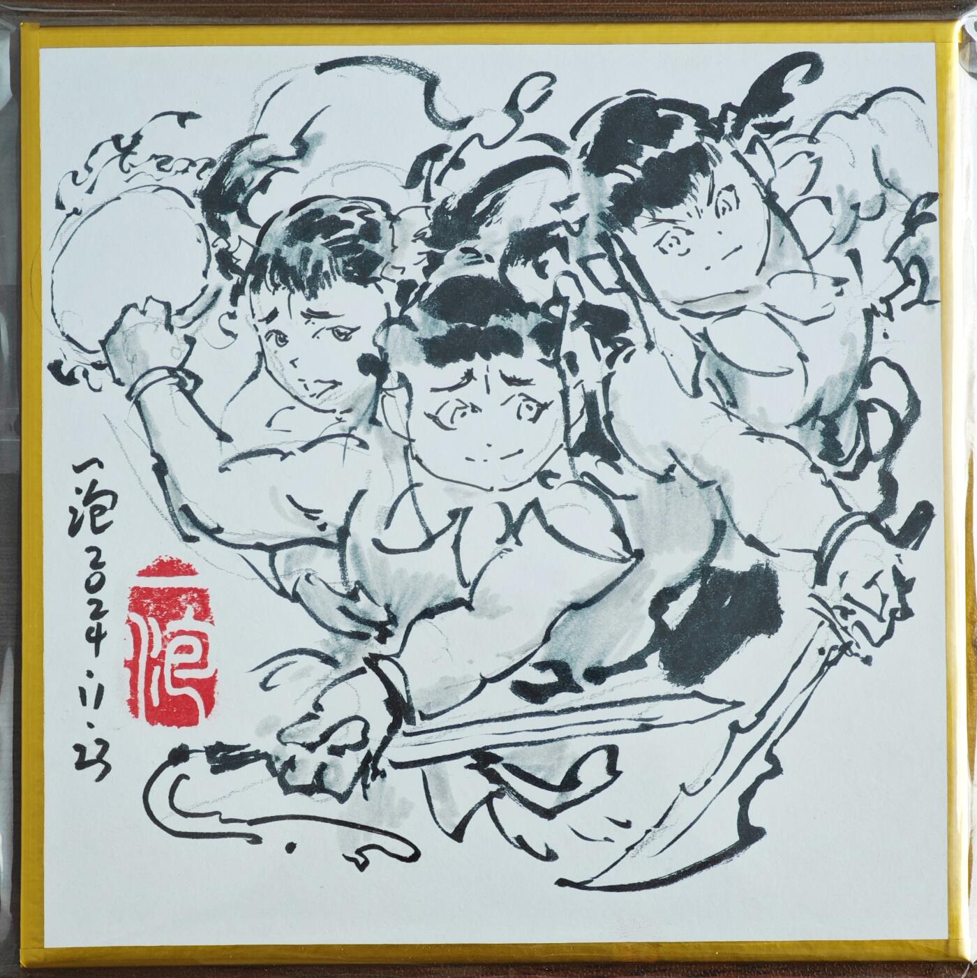 白泽拍卖卡牌手绘专场第23期（中庭淡月照三更，白露洗空河汉明）