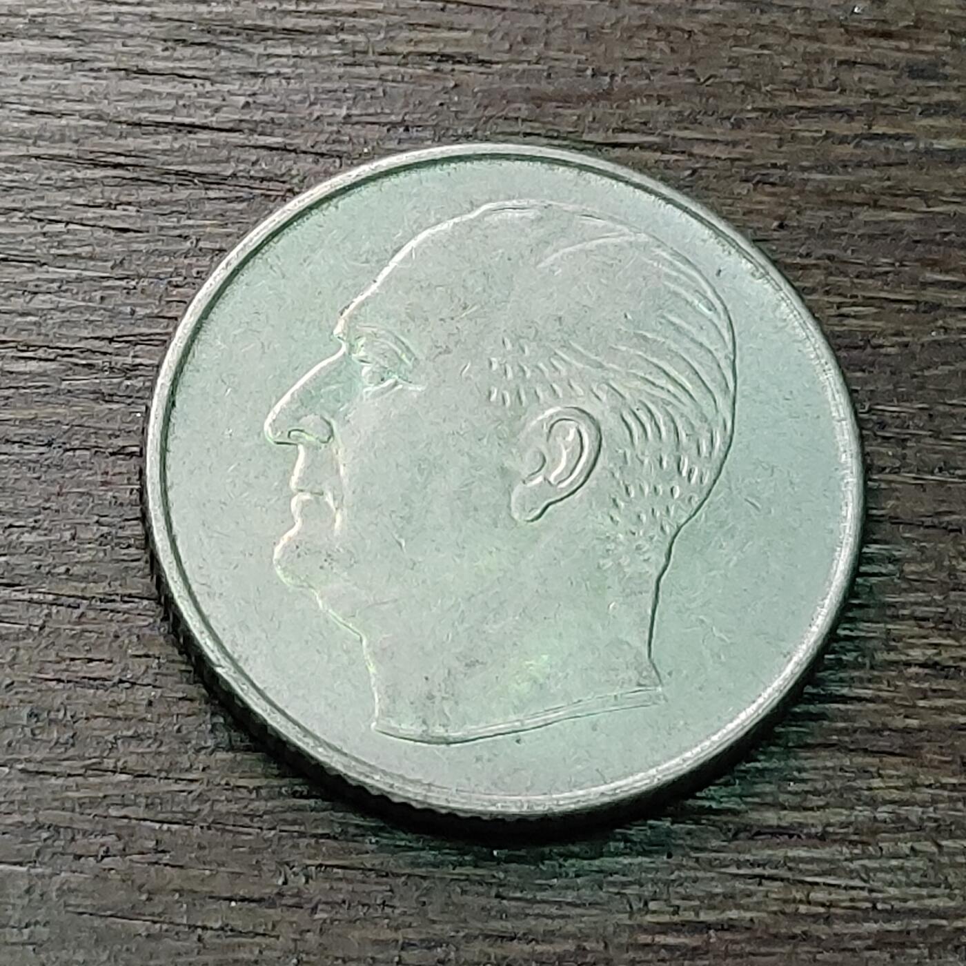 【铜匠收藏】★第128场★散币场，无佣金，30包邮。不满30元，支付5元运费。《接受代拍 代送NGC评级》 1973年 挪威 50欧尔 铜镍币 忠犬 奥拉夫五世