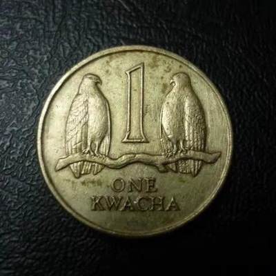 1989年 赞比亚 1克瓦查 加厚铜币 靓品 特价 - 1989年 赞比亚 1克瓦查 加厚铜币 靓品 特价