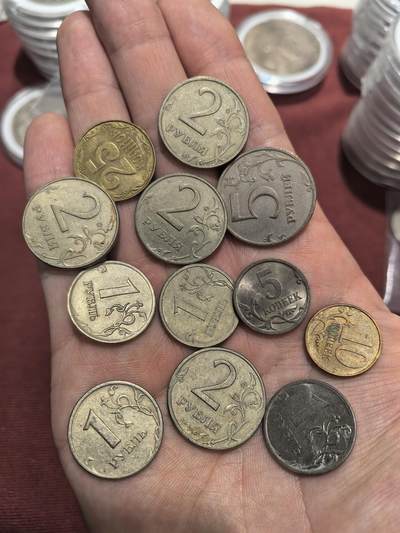 南宋泉阁俄币 外币 国币 专场第十六期【送拍无额外佣金】 - 各类俄罗斯现代流通币一组十二枚 品相都还行