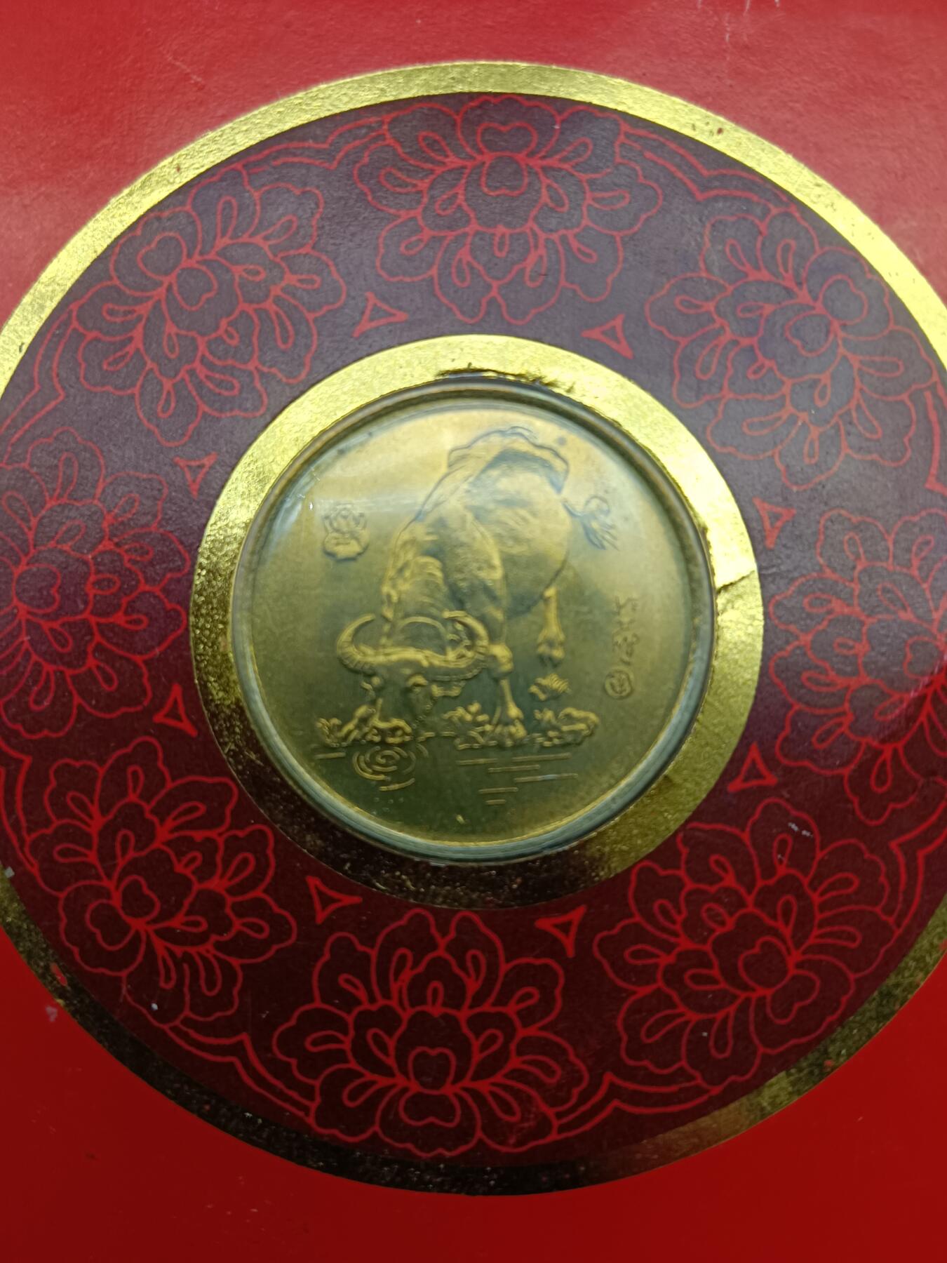 64期回流戒指饰品杂件纪念章丝路钱币专场 牛年礼品卡