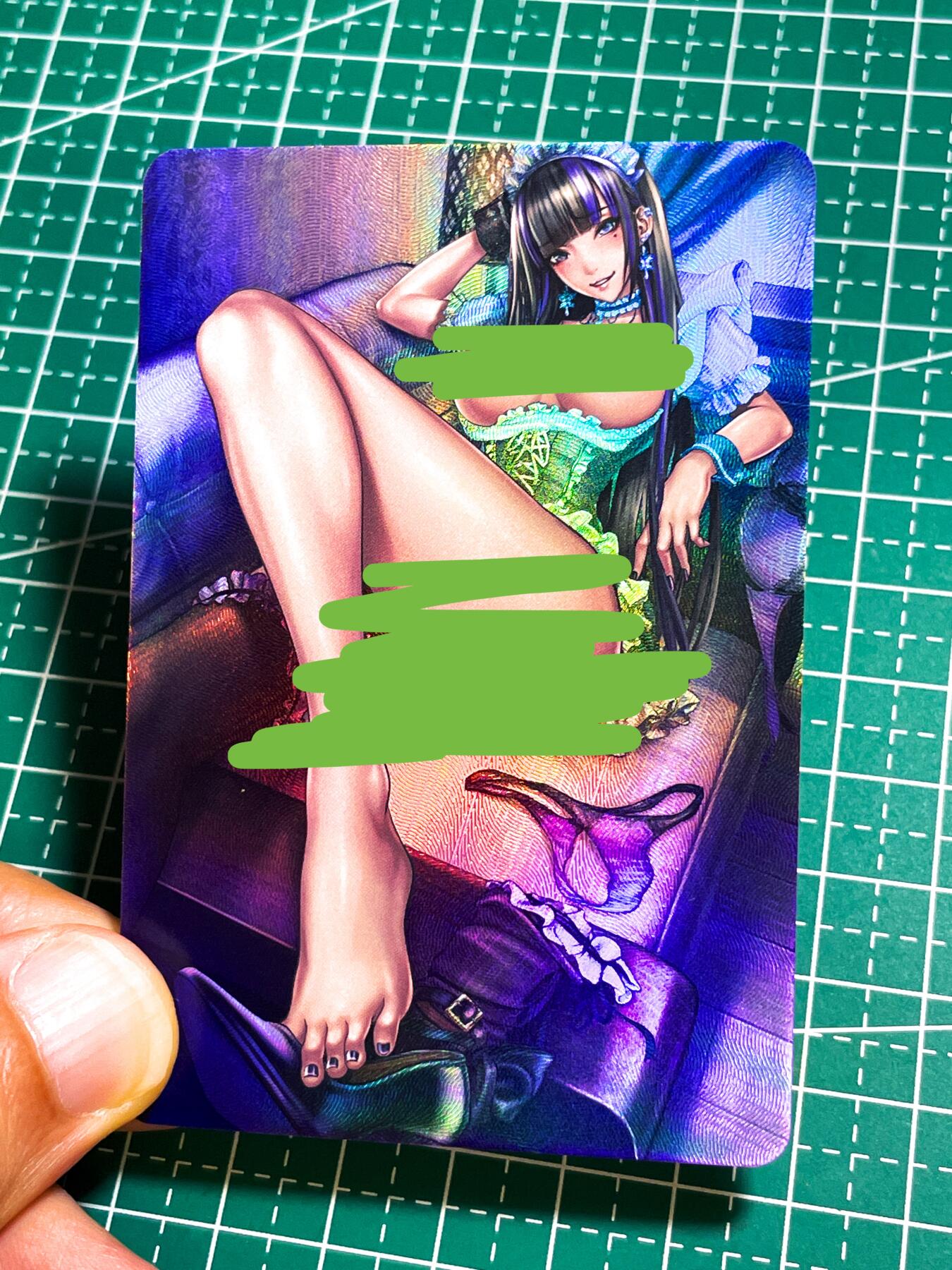 显眼宝27期【关注参拍有赠卡】 独乐乐不如众乐乐 不良道 散配一张  部分xing感艺术 看图  稀有 折光彩闪 小卡尺寸  5