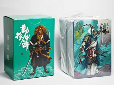 白泽拍卖卡牌手绘专场第22期中福卡展专场(离离暑云散，袅袅凉风起) - 2024 承匠 动物水浒 一套  扈三娘vs天鹅 独行正明亲签