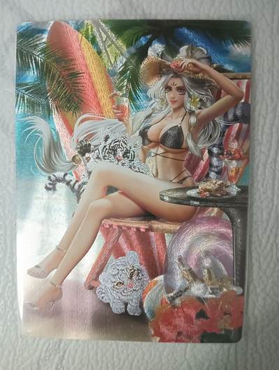 花开卡拍第34期（8月17号周日截拍，品控勿拍!!!拍品不寄存，运费5元，自制卡难免瑕疵，可能存在轻微撞角爆边等出厂瑕疵，品控介意勿拍！） - 卡玩帕克 绝版生肖姬 夏虎