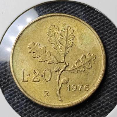 KK钱币收藏小铺 第323期 2月预留时间 周末发货 - 1976意大利20里拉 