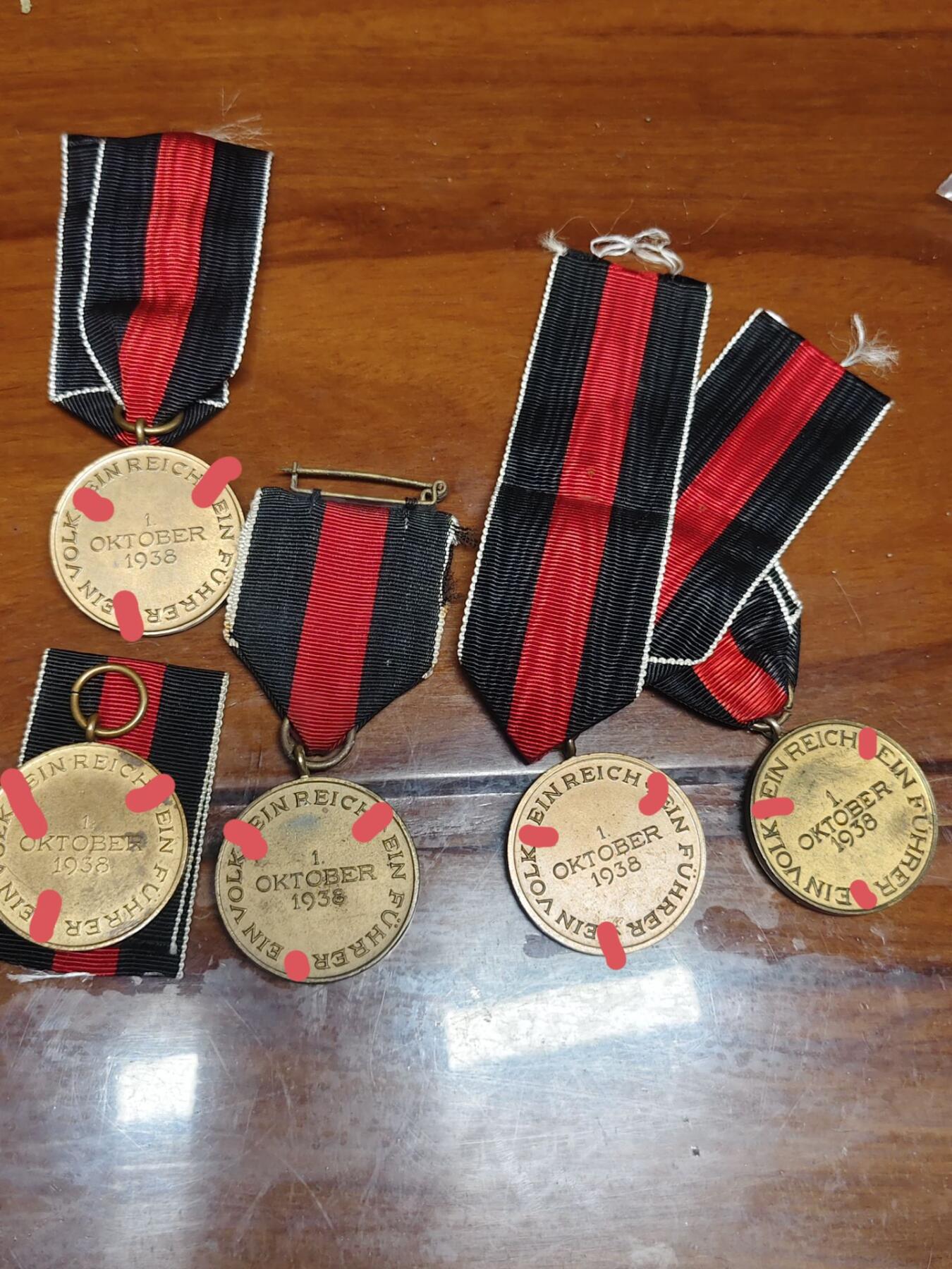 德三1938苏台德合并奖章，收复苏台德库存较多，该有的都有，430一个