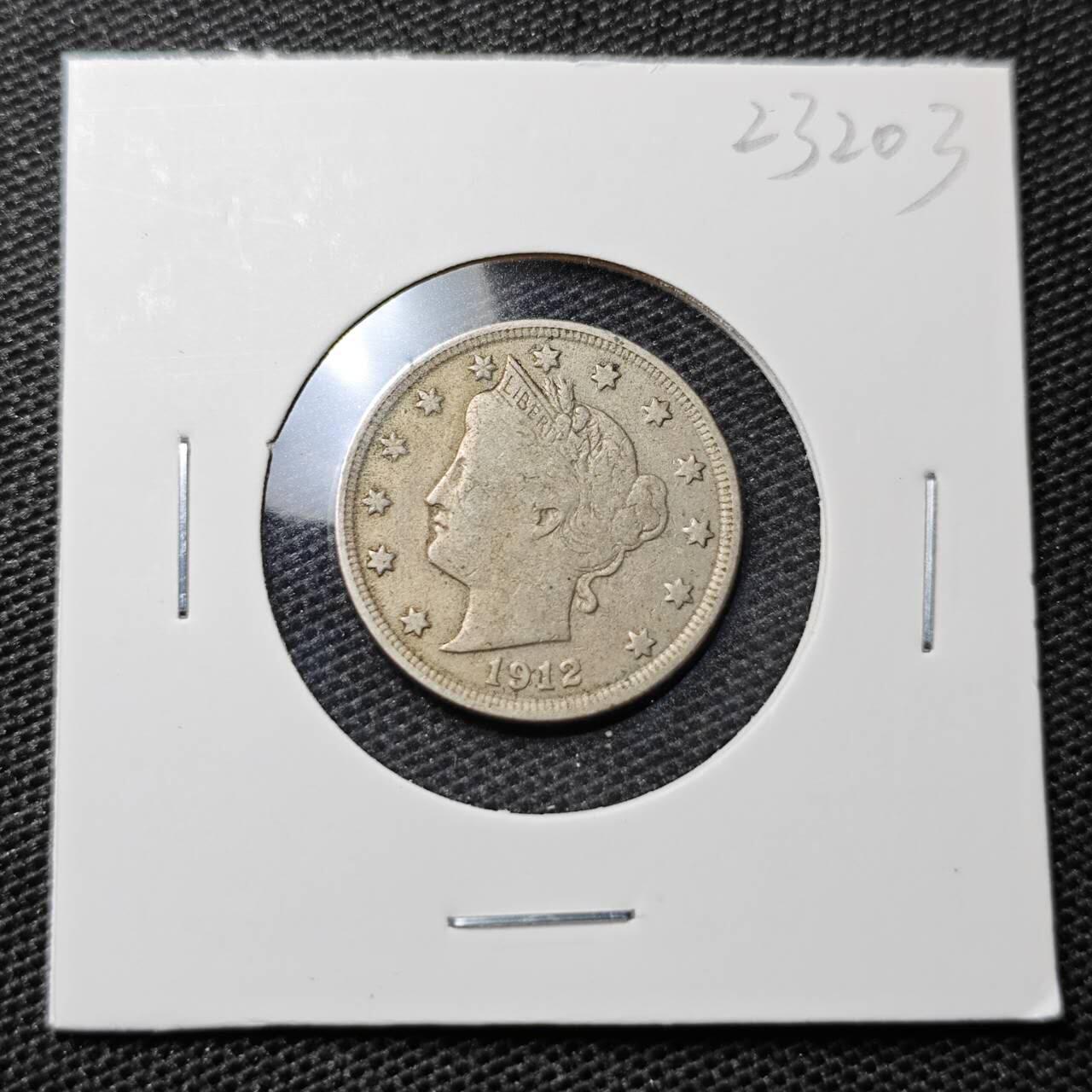 KK钱币收藏小铺 第323期 2月预留时间 周末发货  1912美国5分