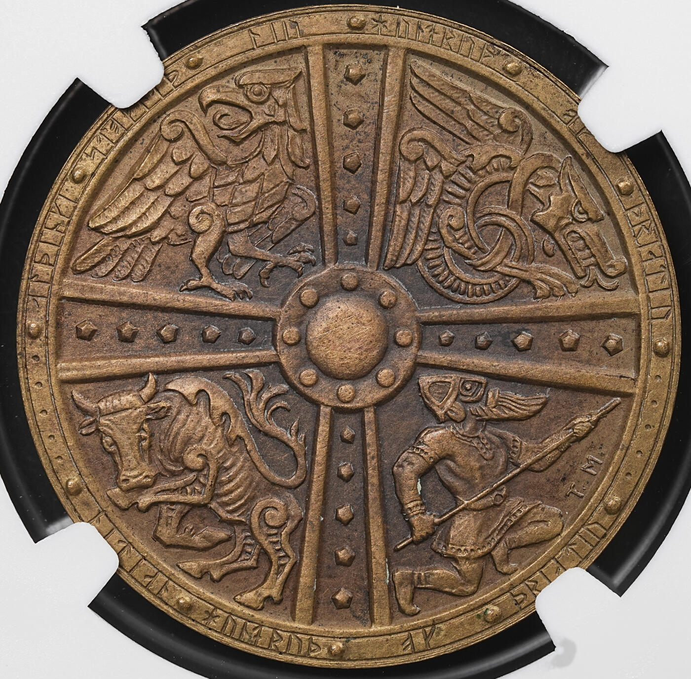 修遠堂世界钱币第八十一期 NGC MS63 1930年冰岛议会千年纪念2克朗铜币