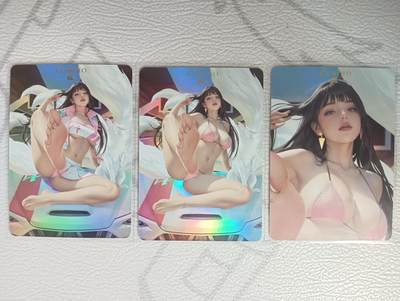 花开卡拍第34期（8月17号周日截拍，品控勿拍!!!拍品不寄存，运费5元，自制卡难免瑕疵，可能存在轻微撞角爆边等出厂瑕疵，品控介意勿拍！） - 卡将魂兽姬 狐 彩闪 三张