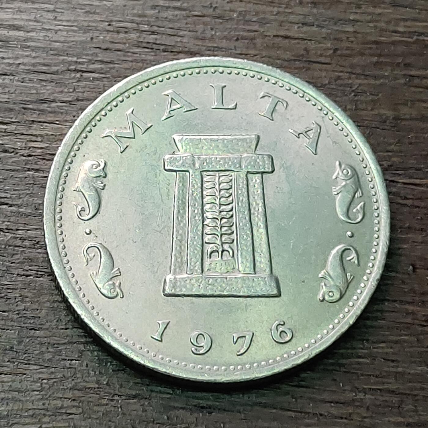 【铜匠收藏】★第128场★散币场，无佣金，30包邮。不满30元，支付5元运费。《接受代拍 代送NGC评级》 马耳他 1976年 5分