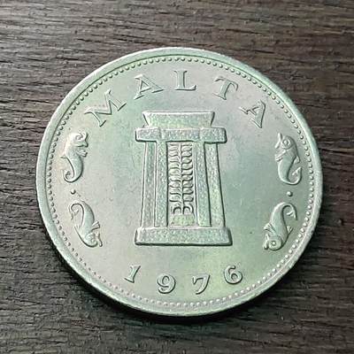 【铜匠收藏】★第128场★散币场，无佣金，30包邮。不满30元，支付5元运费。《接受代拍 代送NGC评级》 - 马耳他 1976年 5分