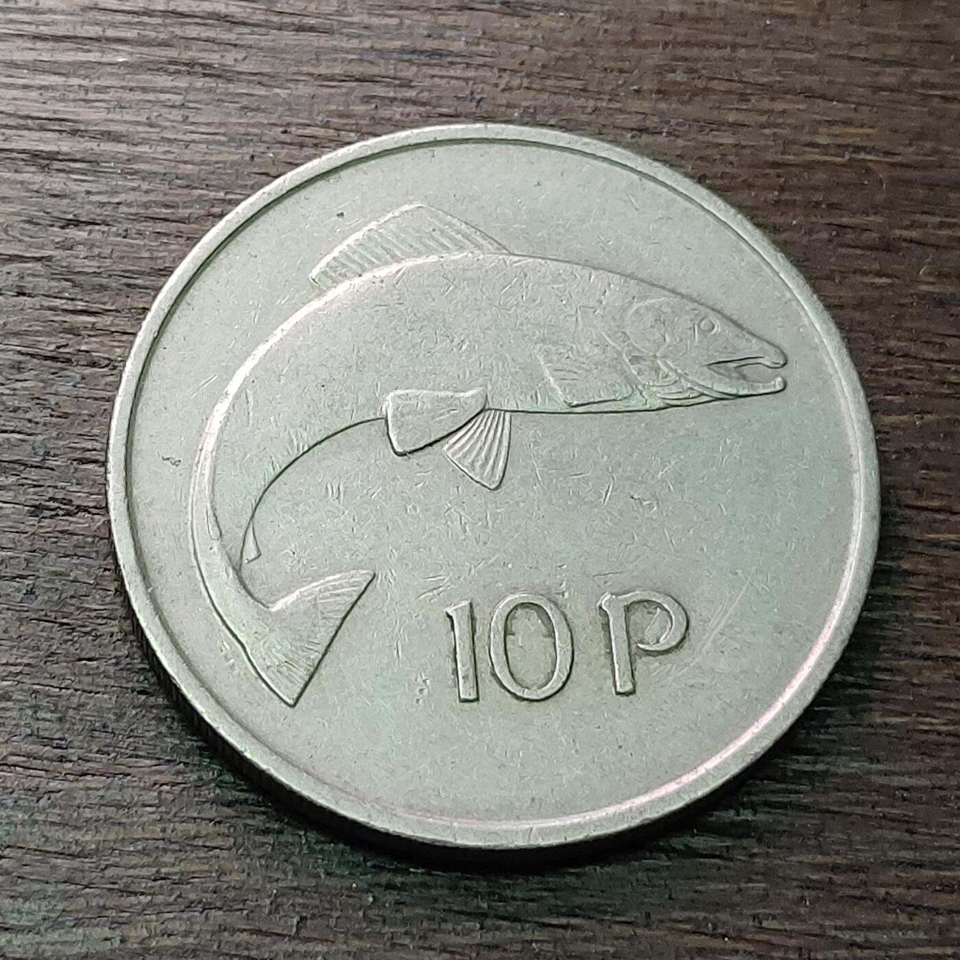 【铜匠收藏】★第128场★散币场，无佣金，30包邮。不满30元，支付5元运费。《接受代拍 代送NGC评级》 1975年 爱尔兰 10便士