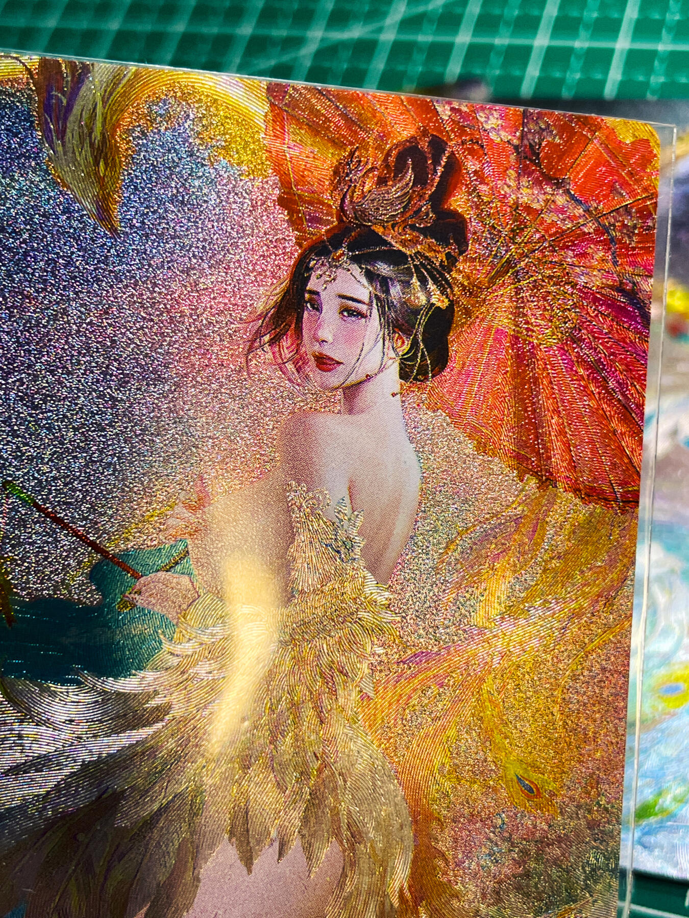 显眼宝27期【关注参拍有赠卡】 独乐乐不如众乐乐 卡玩帕克 百花谱 刷子 成化奇恋 万贞儿  凤凰流羽 颜值一绝 一套三张 粗闪工艺 63*88