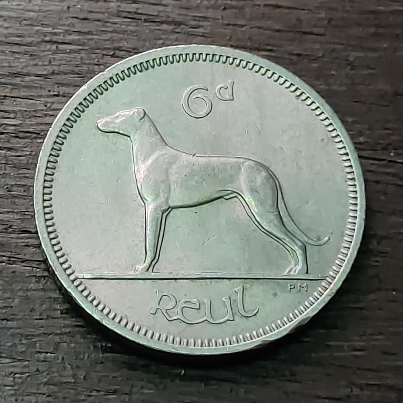 【铜匠收藏】★第128场★散币场，无佣金，30包邮。不满30元，支付5元运费。《接受代拍 代送NGC评级》 爱尔兰 1964年 6便士