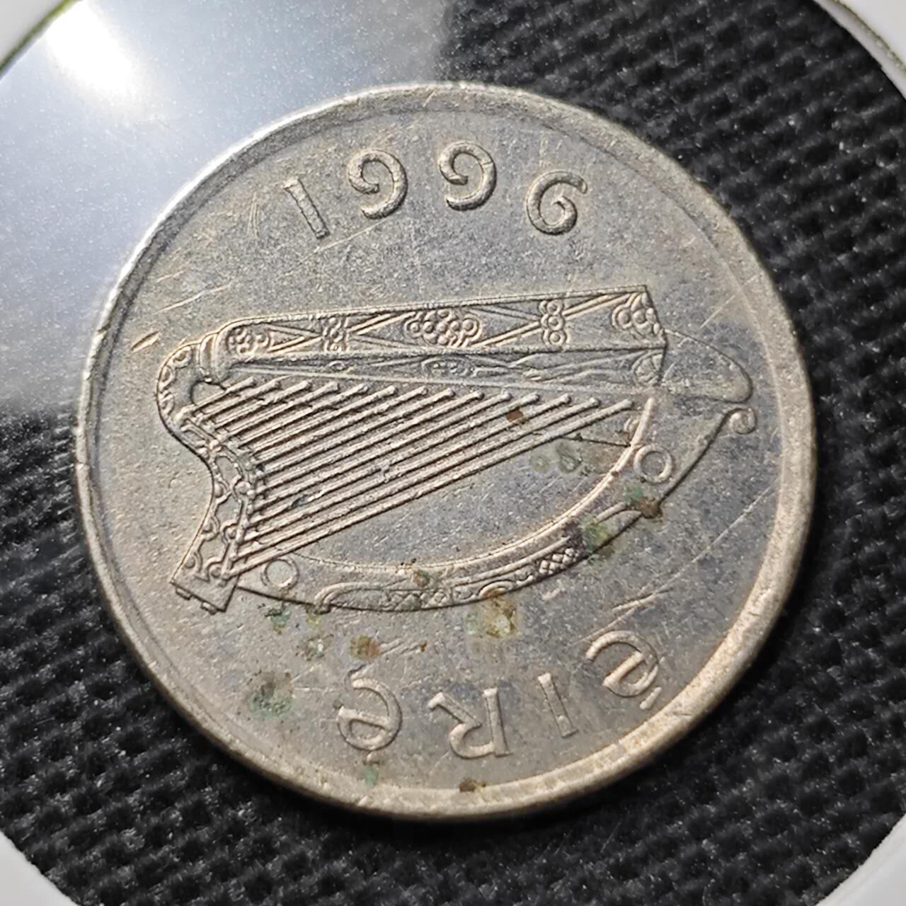 KK钱币收藏小铺 第323期 2月预留时间 周末发货  1996爰尔兰5便士