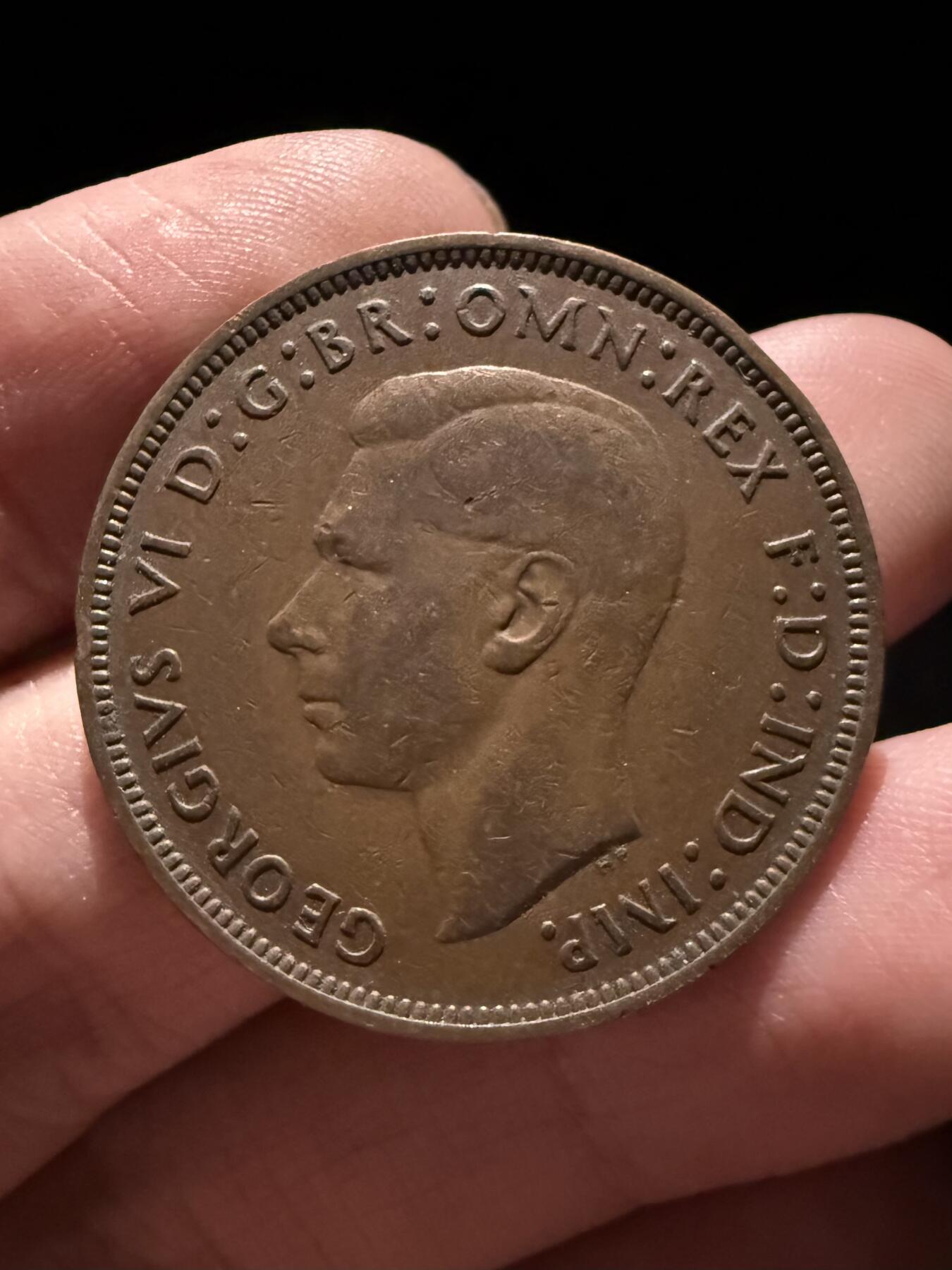 南宋泉阁俄币 外币 国币 专场第十六期【送拍无额外佣金】 英国 1939 乔治六世1便士 通货好品 字口还可以 