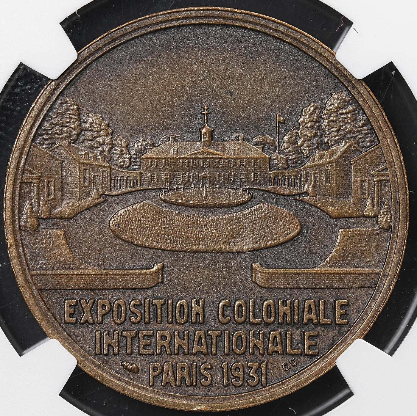 修遠堂世界钱币第八十一期 NGC MS63BN 1931年法国巴黎-世界殖民地博览会铜章 美洲