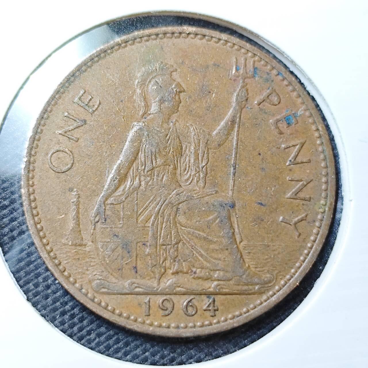 KK钱币收藏小铺 第324期 2月预留时间 周末发货 1964英国1便士 
