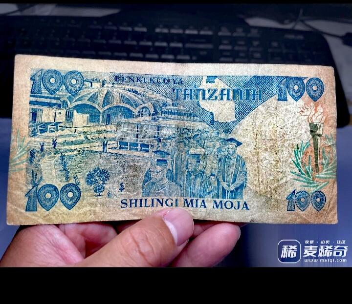 坦桑尼亚1993年100先令永恒号靓品纸币