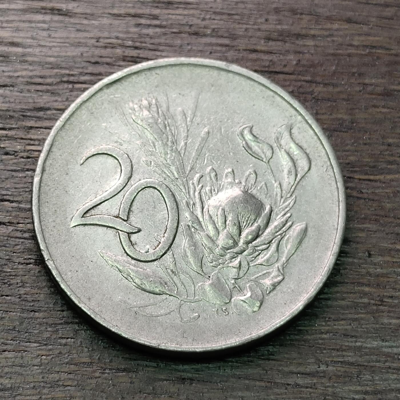 【铜匠收藏】★第128场★散币场，无佣金，30包邮。不满30元，支付5元运费。《接受代拍 代送NGC评级》 南非 1965年 20分