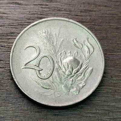 【铜匠收藏】★第128场★散币场，无佣金，30包邮。不满30元，支付5元运费。《接受代拍 代送NGC评级》 - 南非 1965年 20分