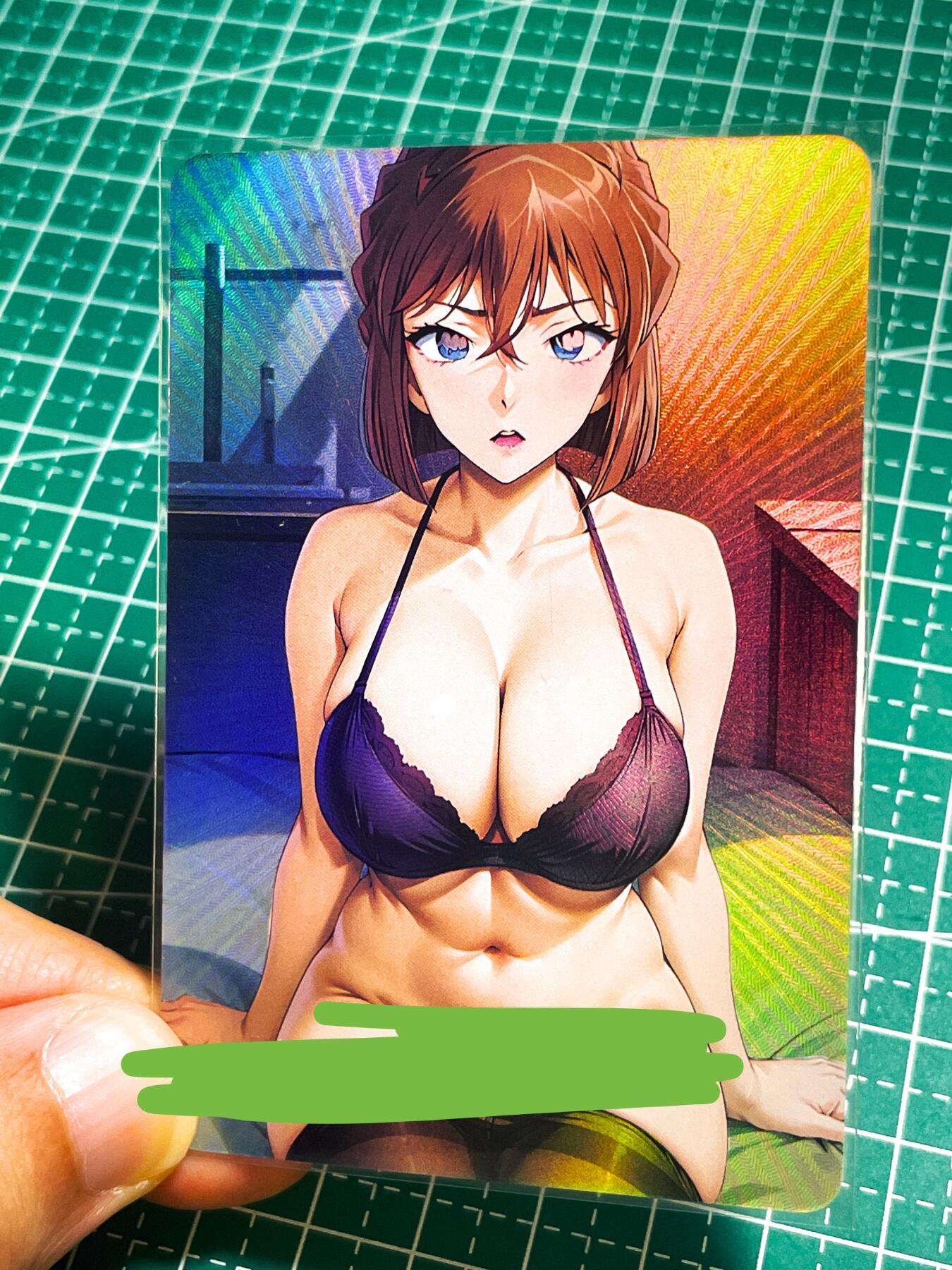 显眼宝27期【关注参拍有赠卡】 独乐乐不如众乐乐 嘎嘎鸭卡牌   柯南系列卡   灰原半艺术单卡  共1张   彩闪工艺  小卡尺寸  60*87