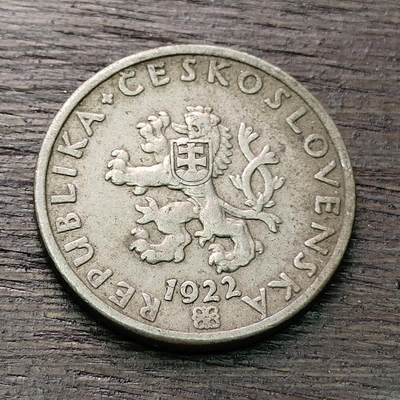 【铜匠收藏】★第128场★散币场，无佣金，30包邮。不满30元，支付5元运费。《接受代拍 代送NGC评级》 - 1922年 捷克斯洛伐克 20赫勒