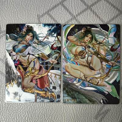 花开卡拍第34期（8月17号周日截拍，品控勿拍!!!拍品不寄存，运费5元，自制卡难免瑕疵，可能存在轻微撞角爆边等出厂瑕疵，品控介意勿拍！） - 卡玩帕克 异界水浒神姬 花荣