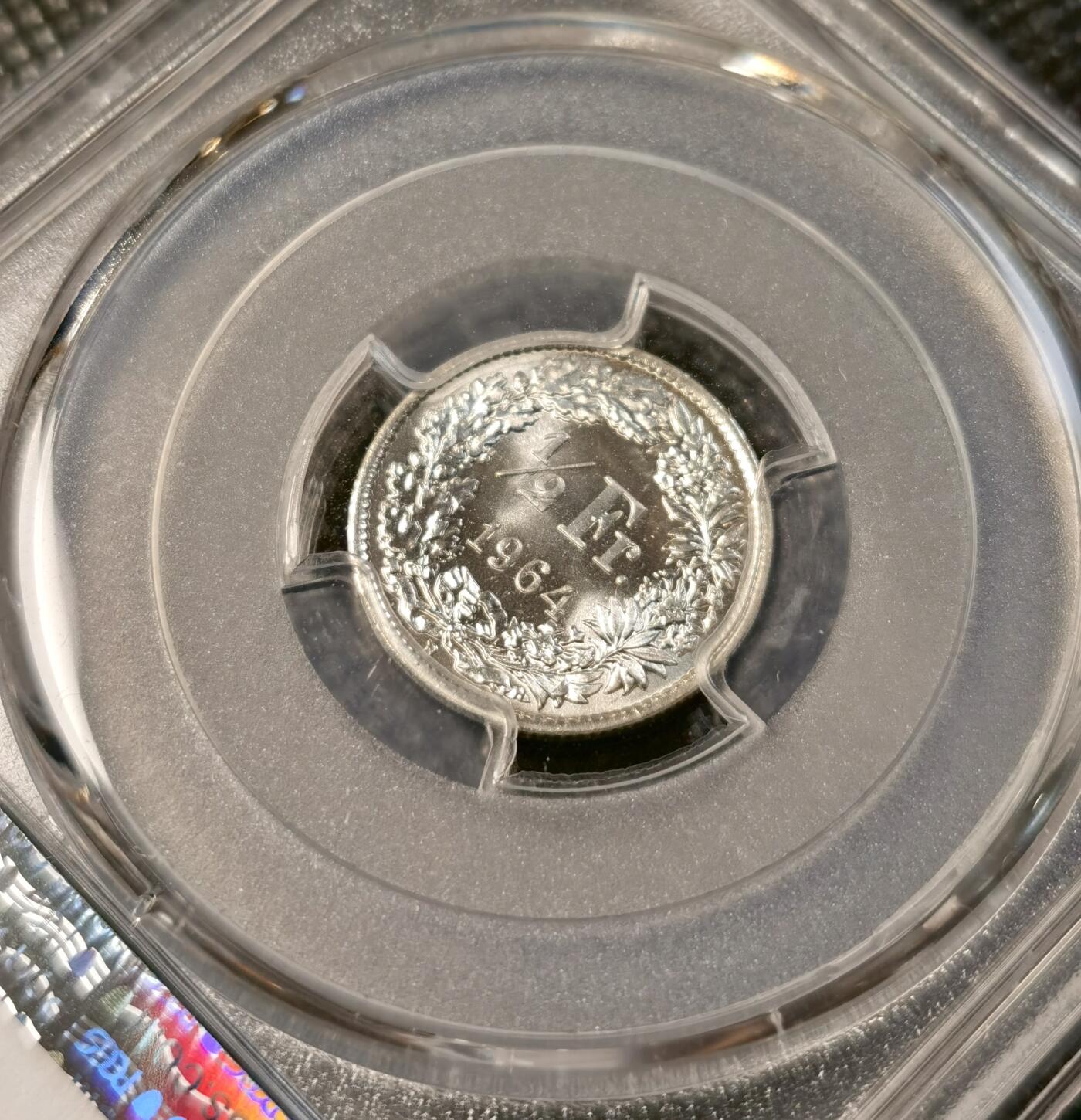 甄臻铺-世界币章拍卖（第29期），送拍享返佣金等优惠多多 PCGS-MS66 瑞士1/2、1、2法郎三枚一套
