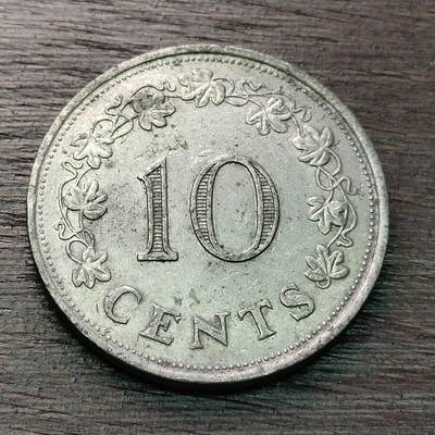 【铜匠收藏】★第128场★散币场，无佣金，30包邮。不满30元，支付5元运费。《接受代拍 代送NGC评级》 - 1972年 马耳他 10分