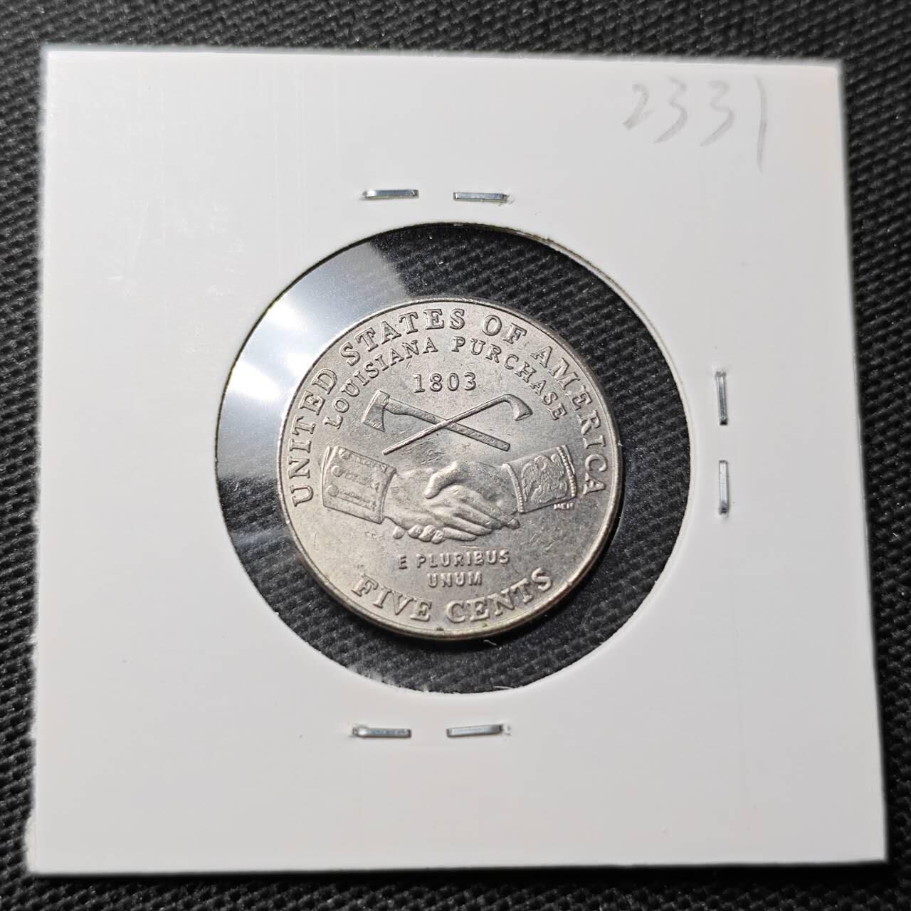 KK钱币收藏小铺 第323期 2月预留时间 周末发货 2004美国5分纪念币