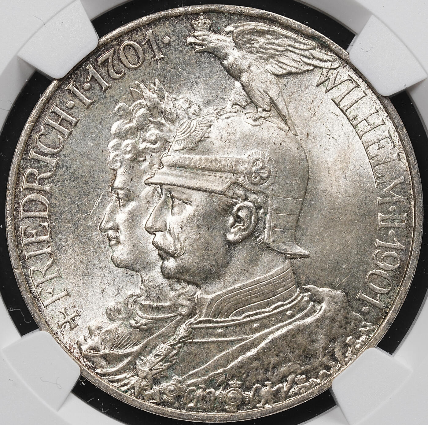 修遠堂世界钱币第八十一期 NGC MS64 1901年普鲁士建国200周年5马克大银币