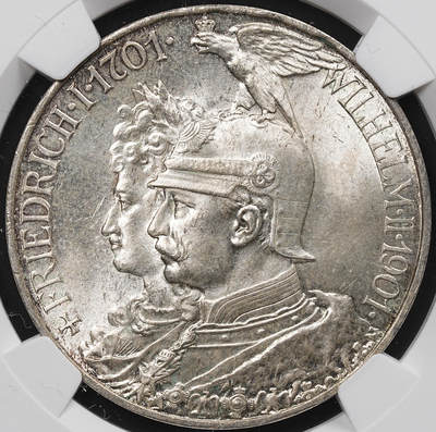 修遠堂世界钱币第八十一期 - NGC MS64 1901年普鲁士建国200周年5马克大银币