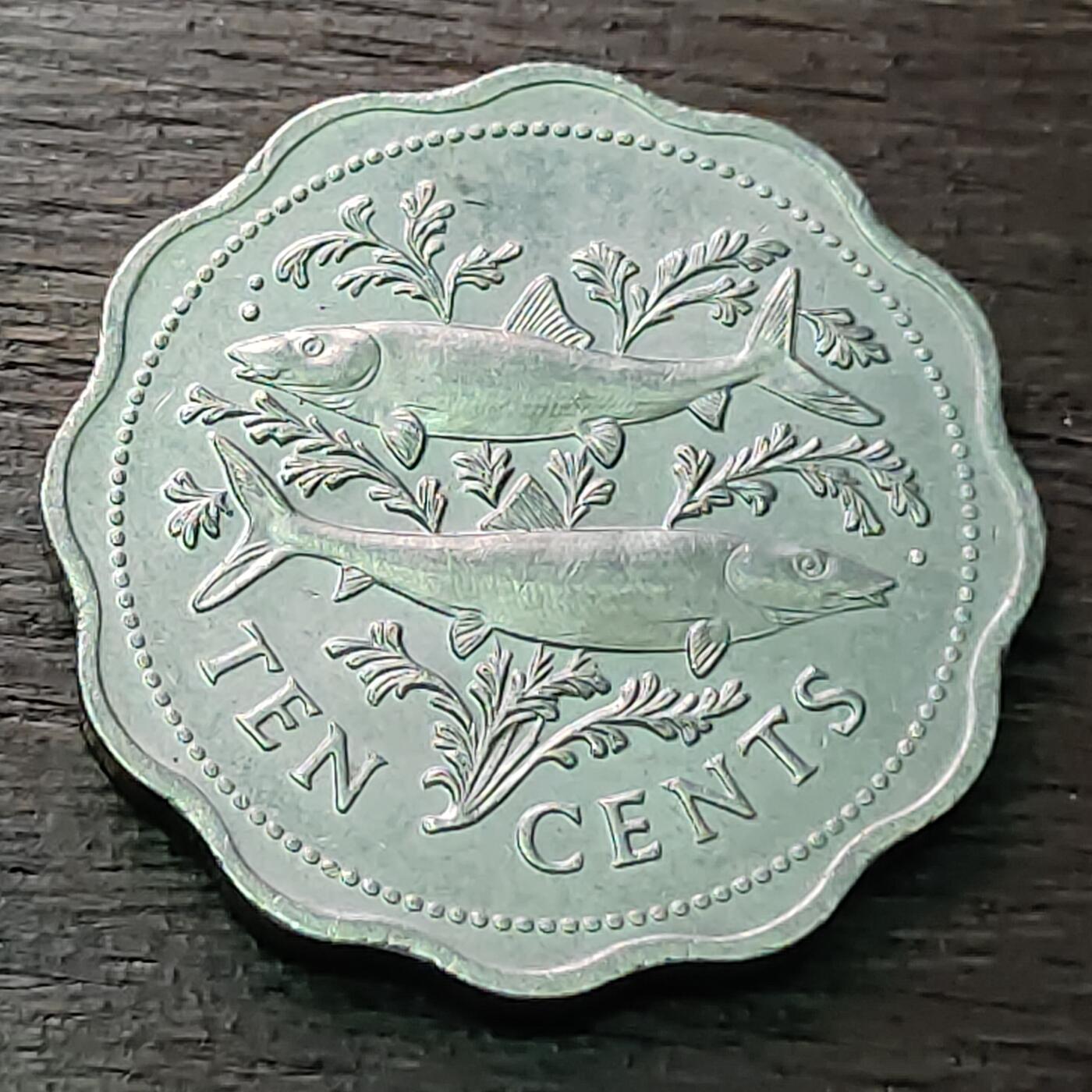 【铜匠收藏】★第128场★散币场，无佣金，30包邮。不满30元，支付5元运费。《接受代拍 代送NGC评级》 1987年 巴哈马 10分