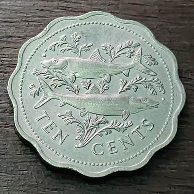 【铜匠收藏】★第128场★散币场，无佣金，30包邮。不满30元，支付5元运费。《接受代拍 代送NGC评级》 - 1987年 巴哈马 10分