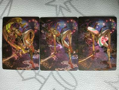 花开卡拍第34期（8月17号周日截拍，品控勿拍!!!拍品不寄存，运费5元，自制卡难免瑕疵，可能存在轻微撞角爆边等出厂瑕疵，品控介意勿拍！） - 燎原 幻西游 黄袍怪 粗闪三渐变