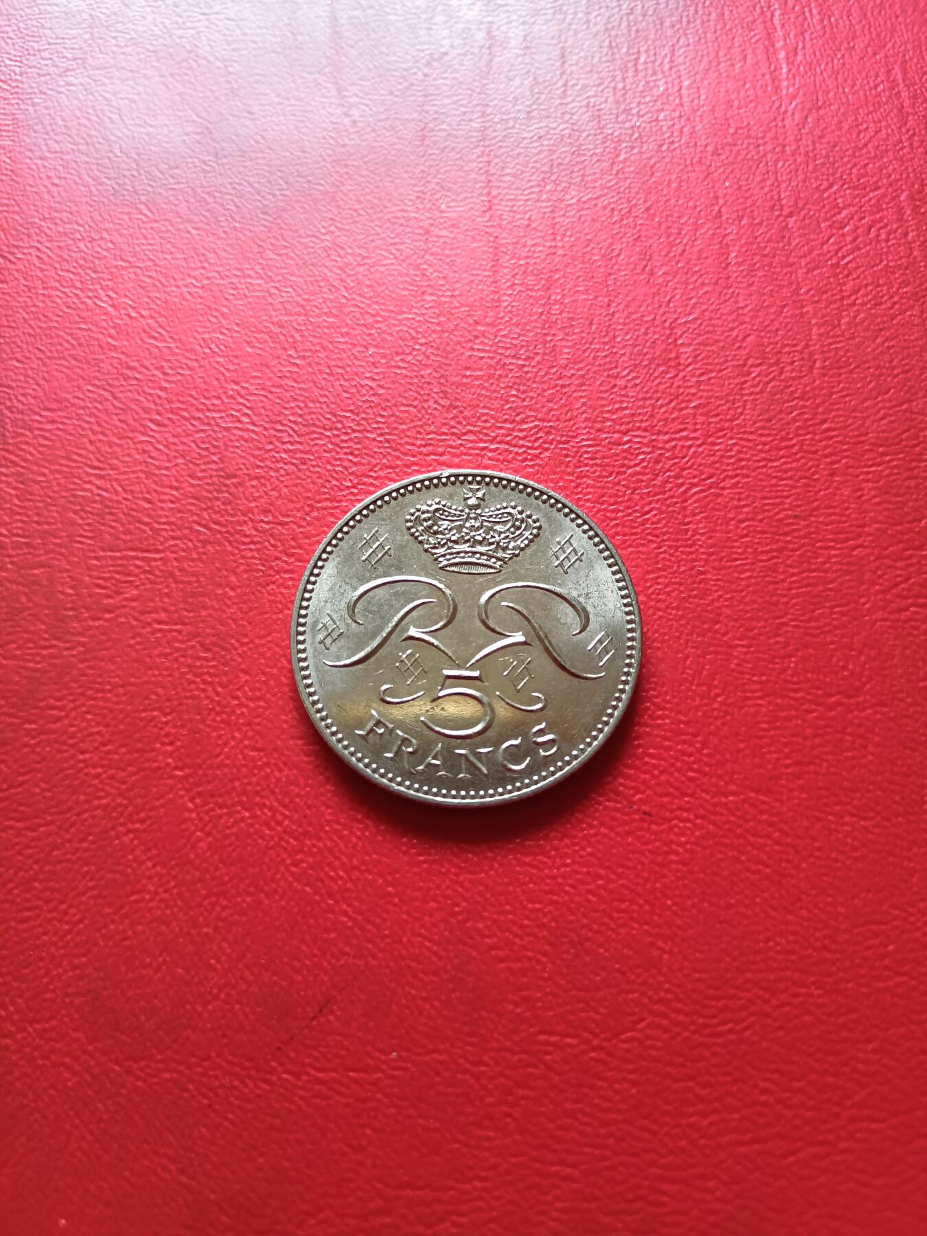 【云涧收藏】第五十三场 摩纳哥1982年5法朗，BU