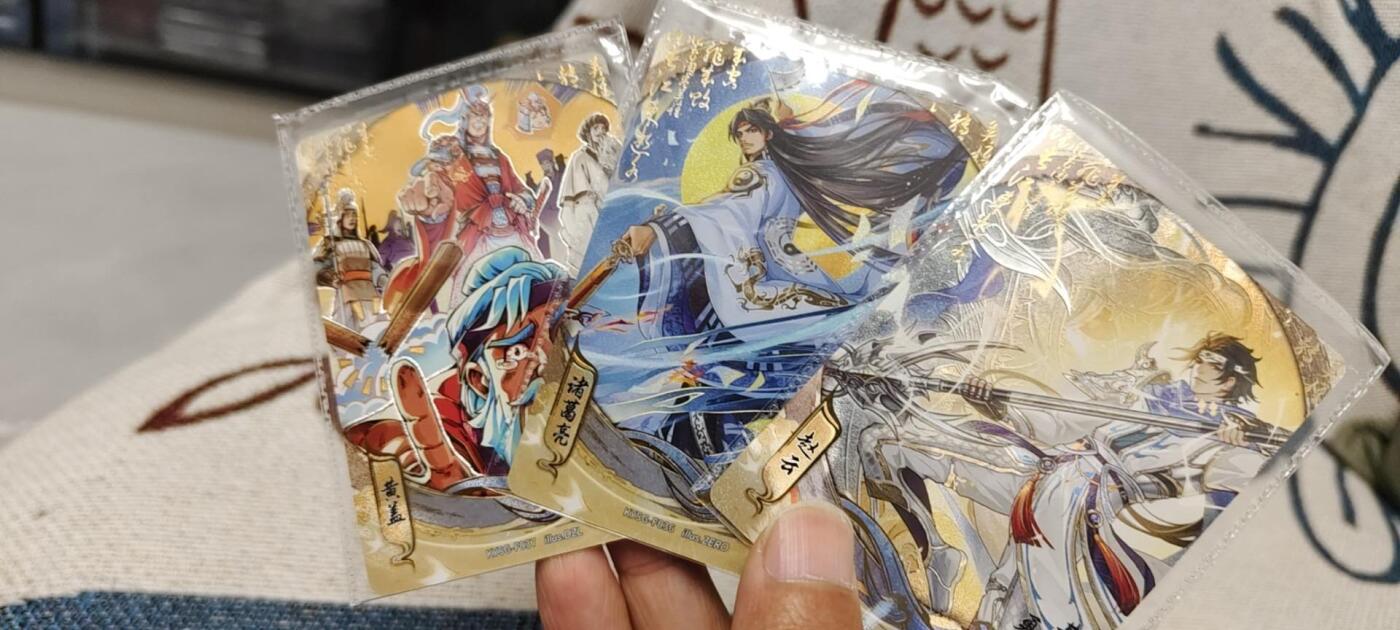 秋原瞳的小店第二十期（喜欢风，自由的风） 卡游三国流芳传韵原膜一组3张