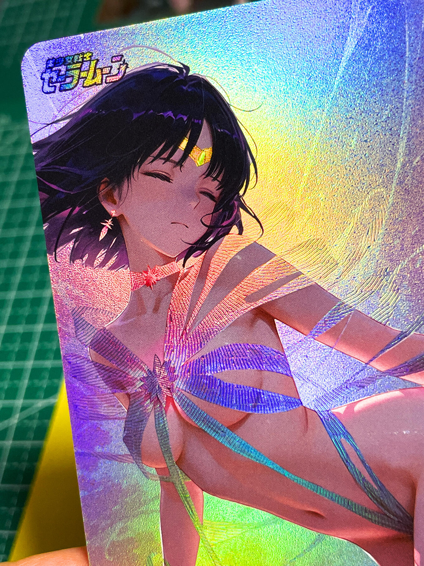 显眼宝27期【关注参拍有赠卡】 独乐乐不如众乐乐 【推荐】超漂亮的 丝带美少女战士 萝莉丝带造型  折光彩闪   63*88  3号