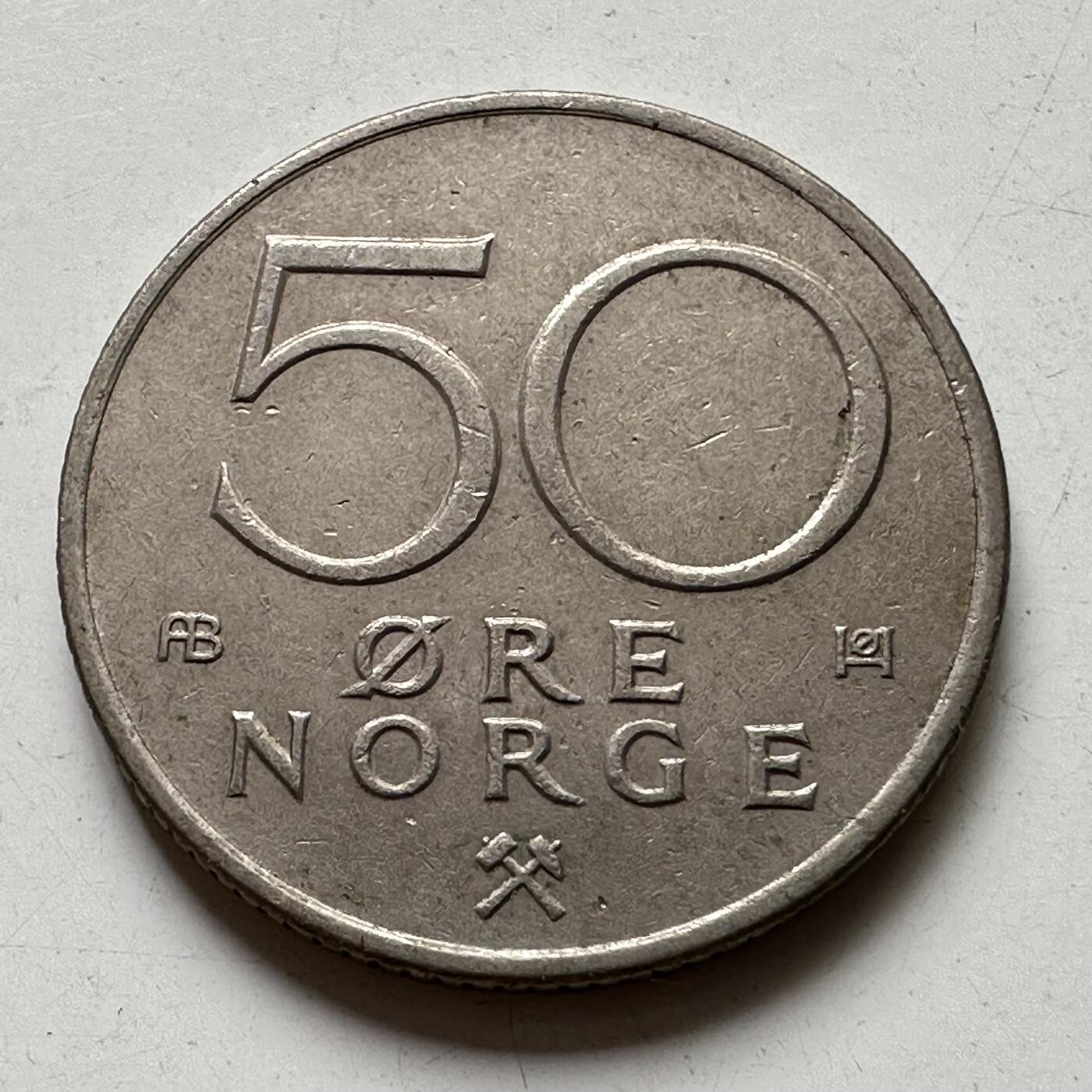 🌹外币初藏🌹🐯2025年第88场  每周二四六晚8️⃣点 接代拍 挪威1975年50欧尔