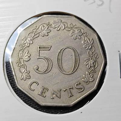 KK钱币收藏小铺 第323期 2月预留时间 周末发货 - 1972马耳他50分