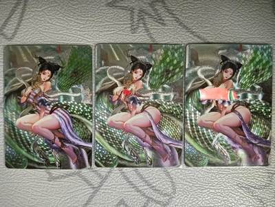 花开卡拍第34期（8月17号周日截拍，品控勿拍!!!拍品不寄存，运费5元，自制卡难免瑕疵，可能存在轻微撞角爆边等出厂瑕疵，品控介意勿拍！） - 砖家白素贞 粗闪三渐变 第三张艺术版