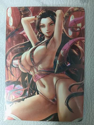 花开卡拍第34期（8月17号周日截拍，品控勿拍!!!拍品不寄存，运费5元，自制卡难免瑕疵，可能存在轻微撞角爆边等出厂瑕疵，品控介意勿拍！） - 五月卡牌 鬼灭之刃堕姬 1张 粗闪工艺