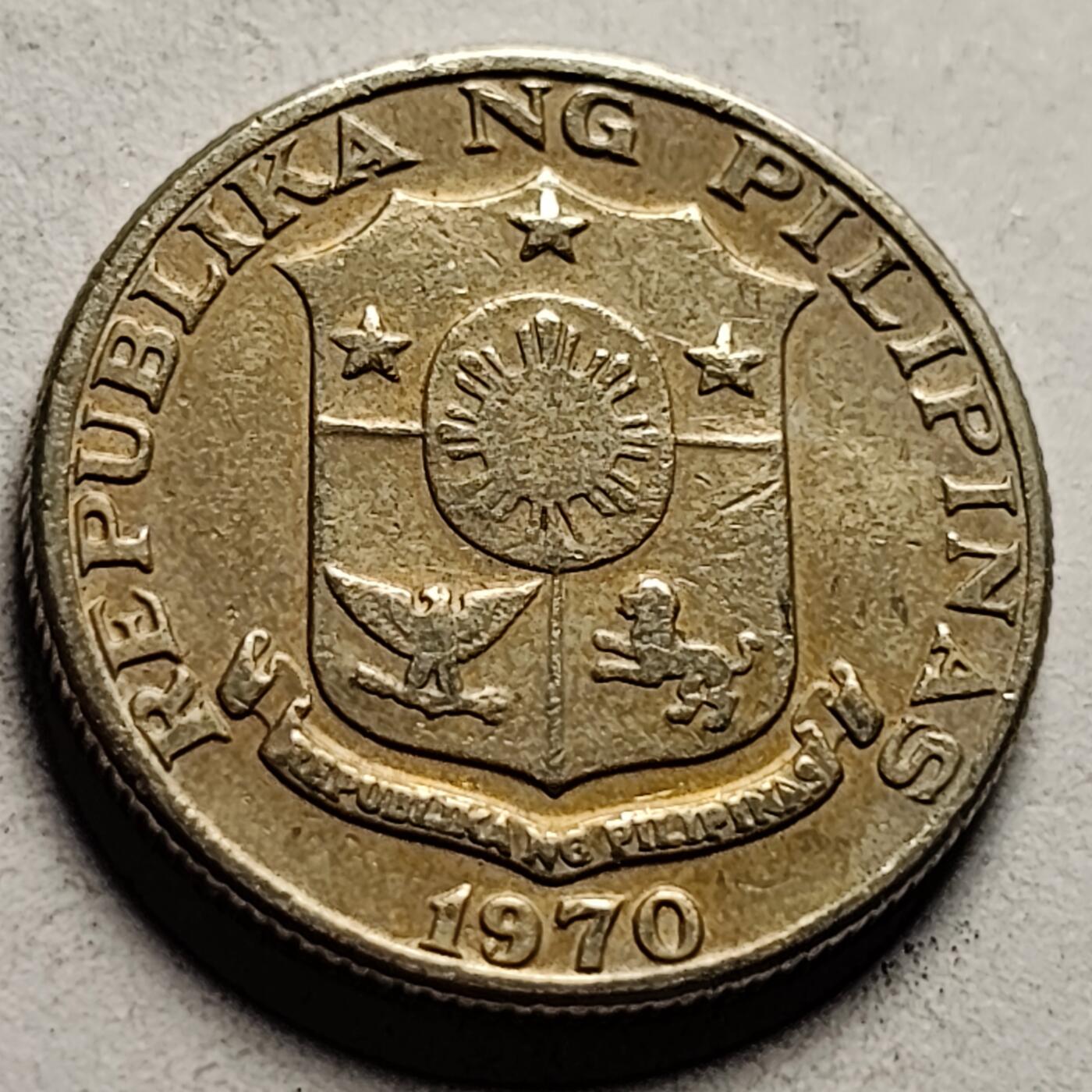 泉币菌-第86场-散币欢乐场 菲律宾1970年25分 画家胡安·卢纳 铜镍锌币 21mm