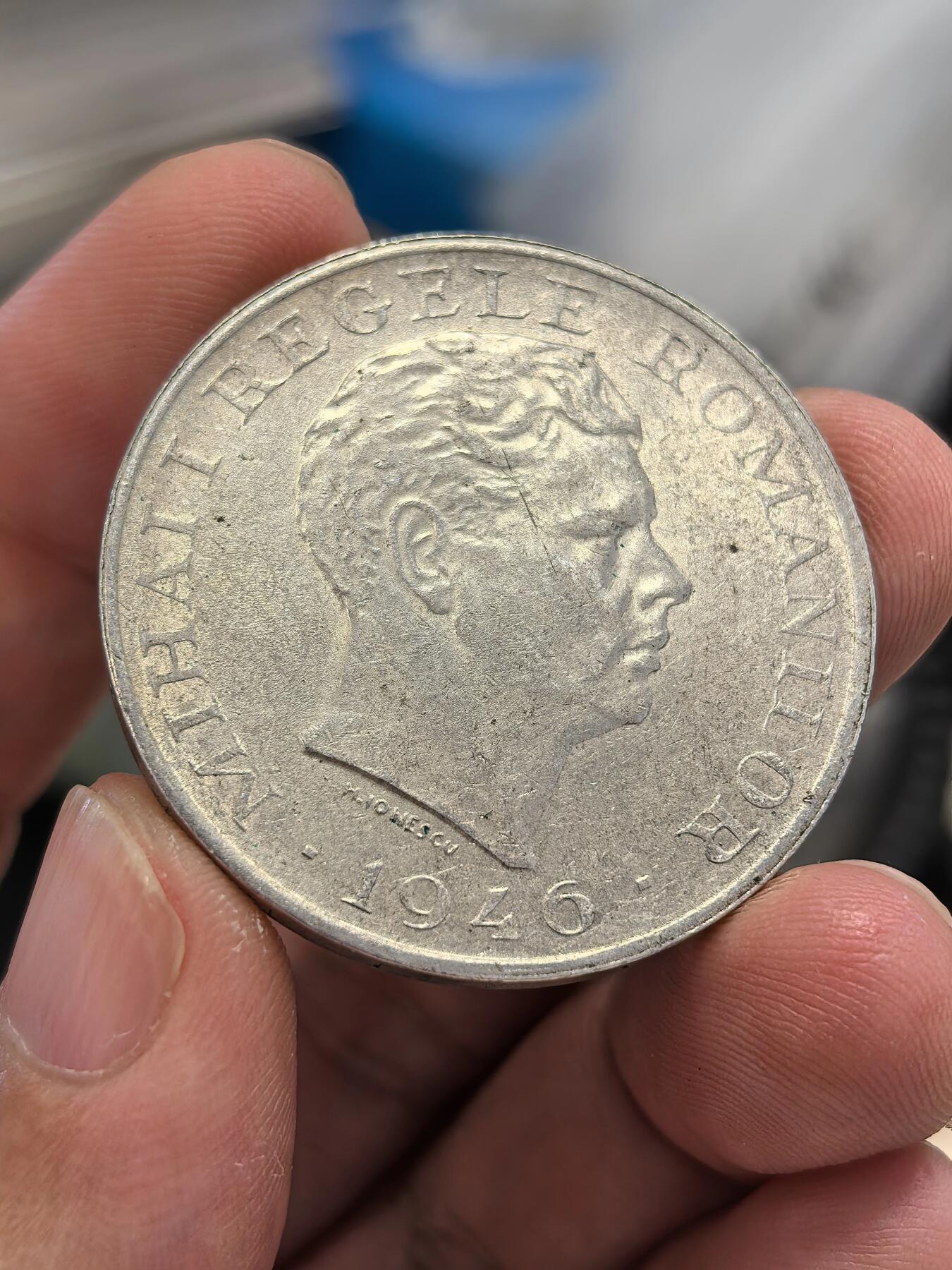 博洋堂世界钱币拍卖第135期（全场包邮）【请留意本场发货时间变化】 罗马尼亚1946年100000列伊银币