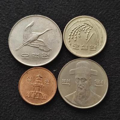 【全场包邮】纯粹捡漏拍451场 - 韩国各年份4枚套币