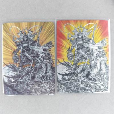 龙虎卡牌第五十场 （无佣金，满120包邮，欢迎送拍，摩点开车） - 粗闪2张 启读 沈鑫-孙悟空（原色+异色）