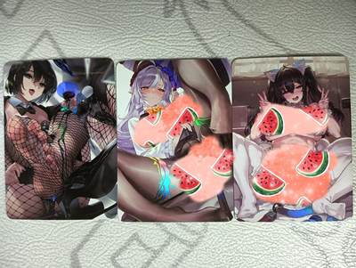 花开卡拍第34期（8月17号周日截拍，品控勿拍!!!拍品不寄存，运费5元，自制卡难免瑕疵，可能存在轻微撞角爆边等出厂瑕疵，品控介意勿拍！） - 次元鉴赏（绘天阁） 单卡系列 彩闪 3张